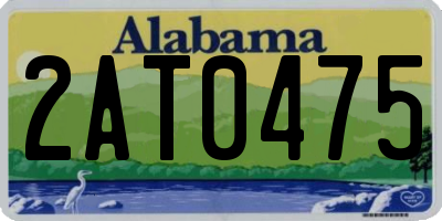 AL license plate 2AT0475