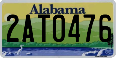 AL license plate 2AT0476