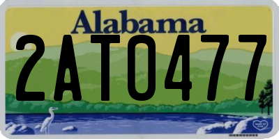 AL license plate 2AT0477
