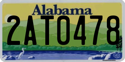 AL license plate 2AT0478