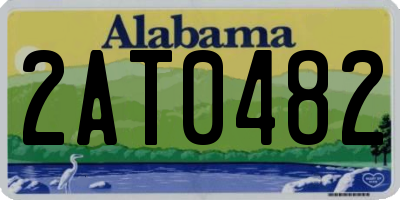 AL license plate 2AT0482