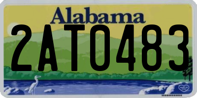 AL license plate 2AT0483