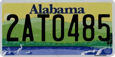 AL license plate 2AT0485