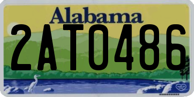 AL license plate 2AT0486