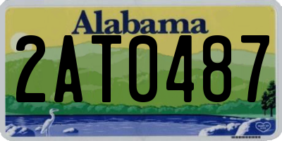 AL license plate 2AT0487