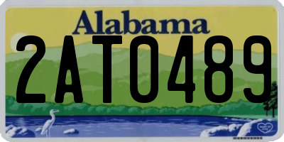AL license plate 2AT0489