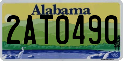 AL license plate 2AT0490