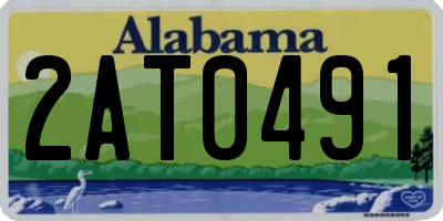 AL license plate 2AT0491