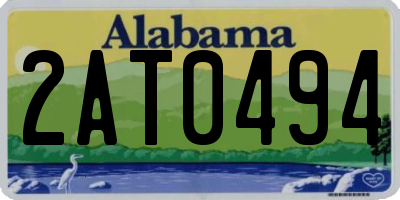 AL license plate 2AT0494