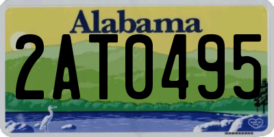 AL license plate 2AT0495