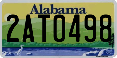 AL license plate 2AT0498