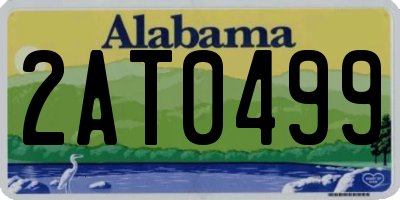 AL license plate 2AT0499