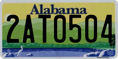 AL license plate 2AT0504