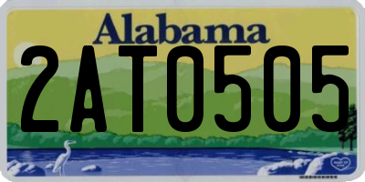 AL license plate 2AT0505
