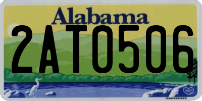 AL license plate 2AT0506