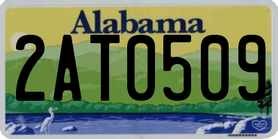 AL license plate 2AT0509