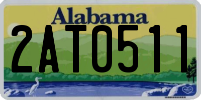 AL license plate 2AT0511
