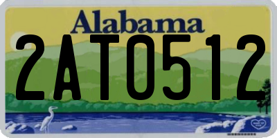 AL license plate 2AT0512