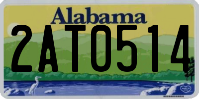 AL license plate 2AT0514