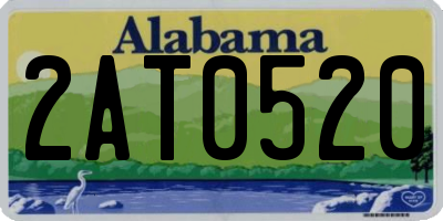 AL license plate 2AT0520