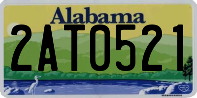 AL license plate 2AT0521