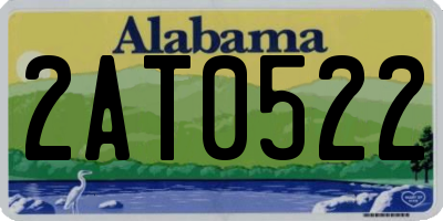 AL license plate 2AT0522