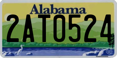 AL license plate 2AT0524