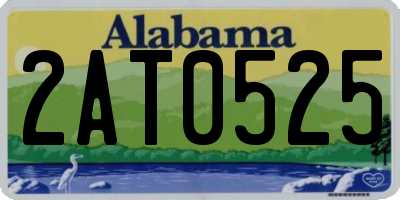 AL license plate 2AT0525