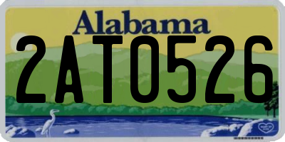 AL license plate 2AT0526