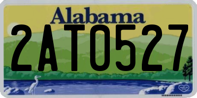AL license plate 2AT0527
