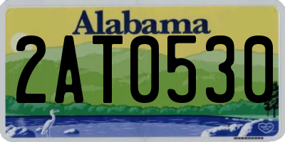 AL license plate 2AT0530