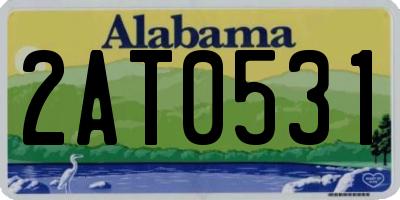 AL license plate 2AT0531