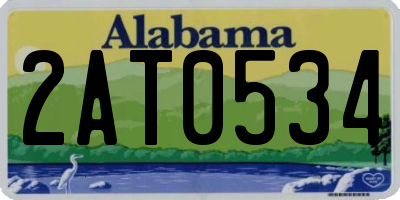 AL license plate 2AT0534