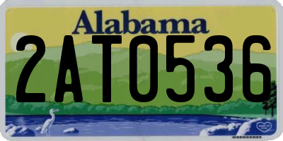 AL license plate 2AT0536