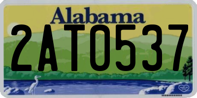 AL license plate 2AT0537