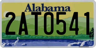 AL license plate 2AT0541