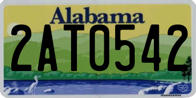 AL license plate 2AT0542