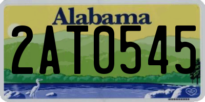 AL license plate 2AT0545