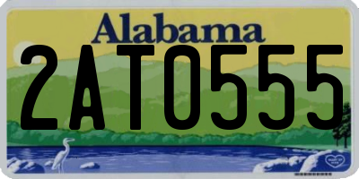 AL license plate 2AT0555