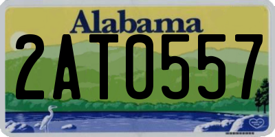 AL license plate 2AT0557