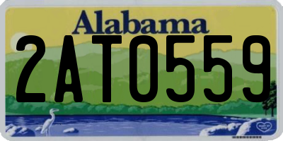 AL license plate 2AT0559