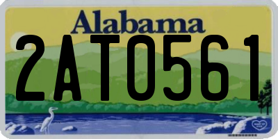 AL license plate 2AT0561