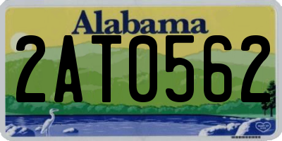 AL license plate 2AT0562