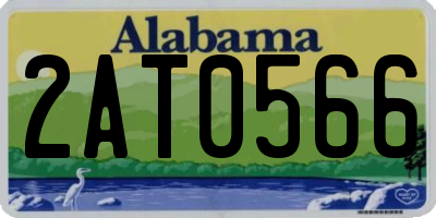 AL license plate 2AT0566