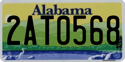 AL license plate 2AT0568