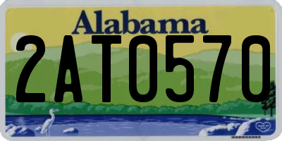 AL license plate 2AT0570