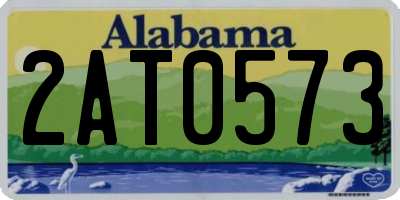 AL license plate 2AT0573