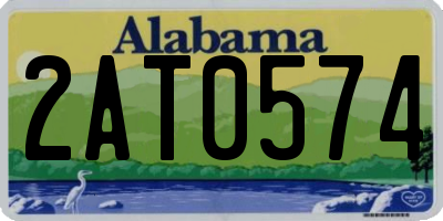 AL license plate 2AT0574