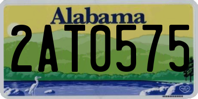 AL license plate 2AT0575