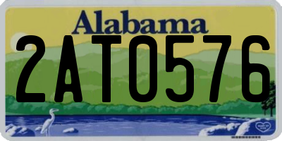 AL license plate 2AT0576